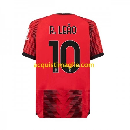 Divisa di Calcio AC Milan Rafael Leao 10 Prima 2023/2024